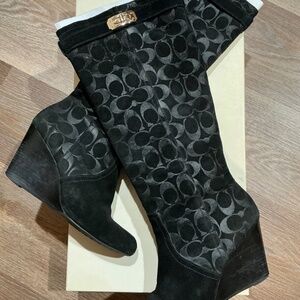 Coach Angie Y2K suede boots